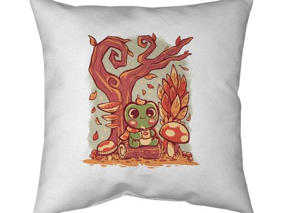 Cozy Autumn Days Frog