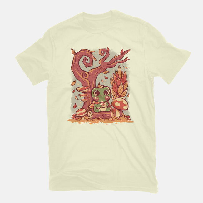 Cozy Autumn Days Frog-Mens-Premium-Tee-TechraNova