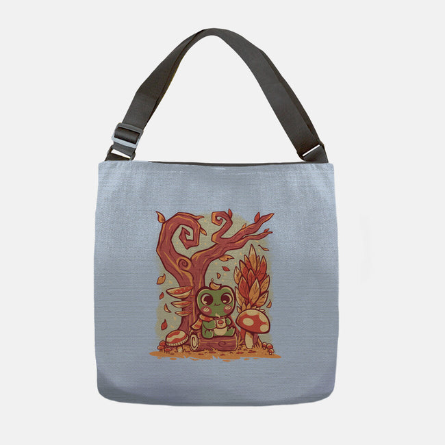 Cozy Autumn Days Frog-None-Adjustable Tote-Bag-TechraNova