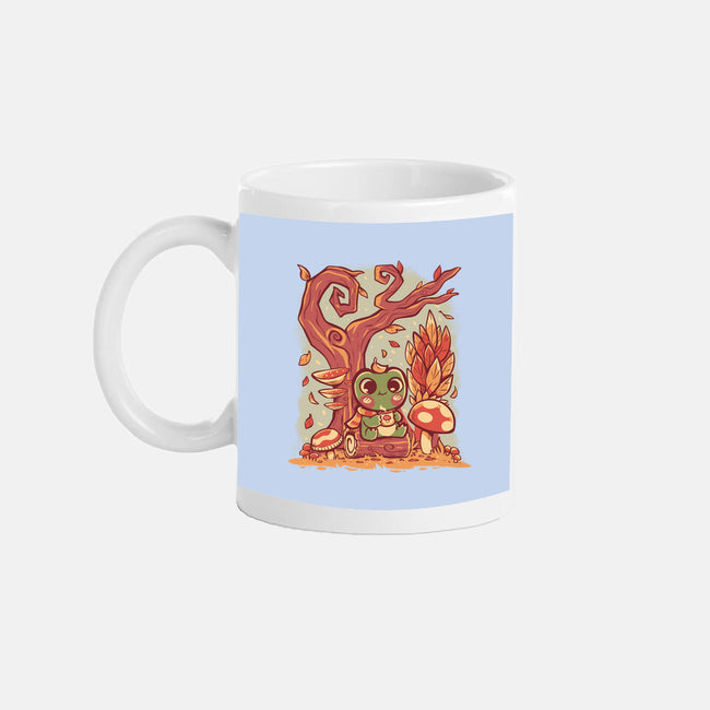 Cozy Autumn Days Frog-None-Mug-Drinkware-TechraNova