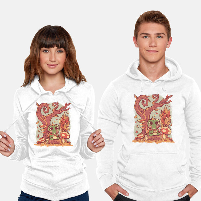 Cozy Autumn Days Frog-Unisex-Pullover-Sweatshirt-TechraNova