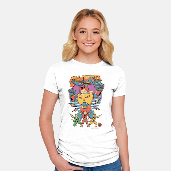 Meowster Squadron-Womens-Fitted-Tee-vp021