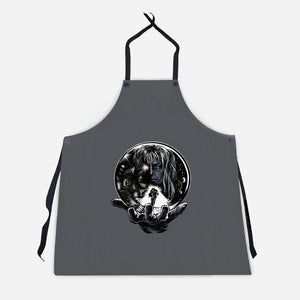 Inside The Labyrinth-Unisex-Kitchen-Apron-zascanauta