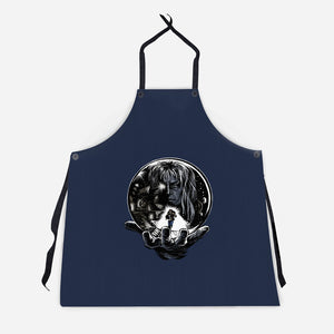 Inside The Labyrinth-Unisex-Kitchen-Apron-zascanauta