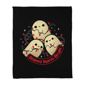 Cute Ghosts Making Spirits Bright