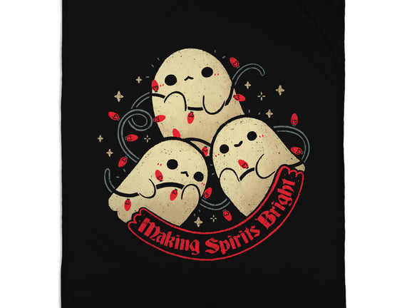 Cute Ghosts Making Spirits Bright