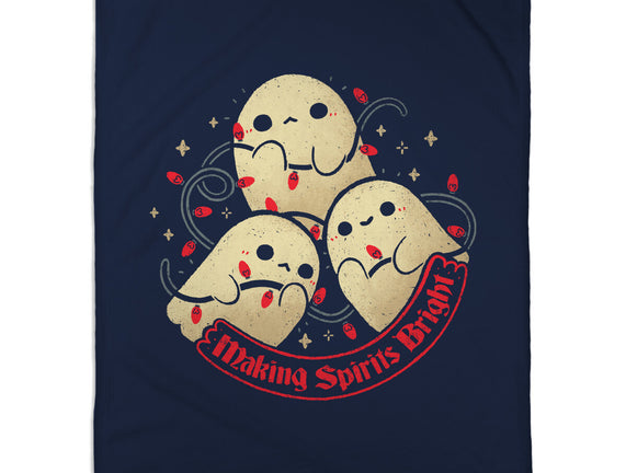 Cute Ghosts Making Spirits Bright