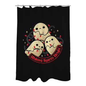 Cute Ghosts Making Spirits Bright