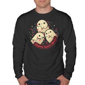 Cute Ghosts Making Spirits Bright