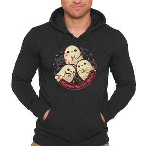 Cute Ghosts Making Spirits Bright