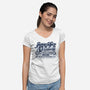 Echo Base Outfitters-Womens-V-Neck-Tee-Wheels