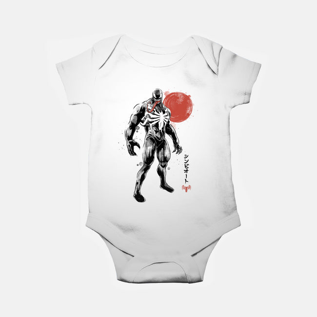 Dark Symbiote Sumi-e-Baby-Basic-Onesie-Astrobot Invention