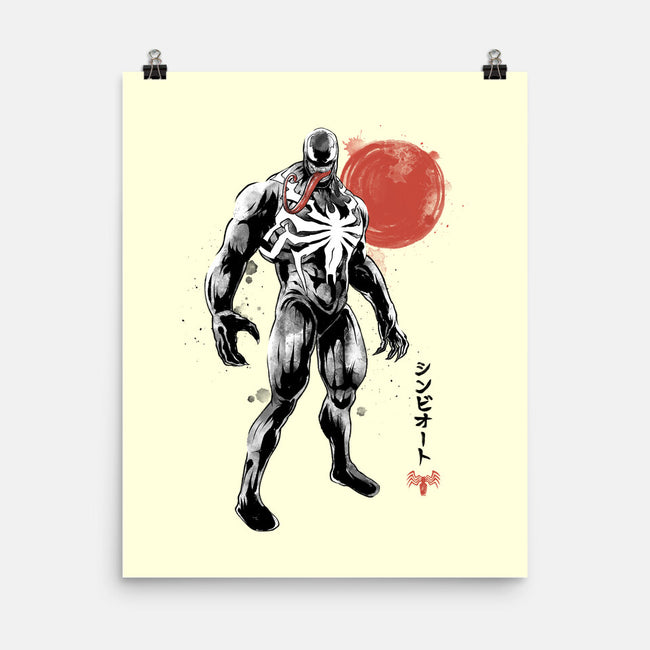 Dark Symbiote Sumi-e-None-Matte-Poster-Astrobot Invention