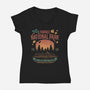 Talk To Bears-Womens-V-Neck-Tee-teesgeex