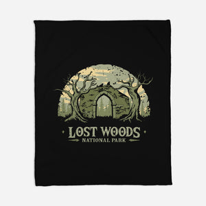 Lost Woods National Park-None-Fleece-Blanket-retrodivision