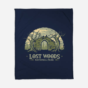 Lost Woods National Park-None-Fleece-Blanket-retrodivision