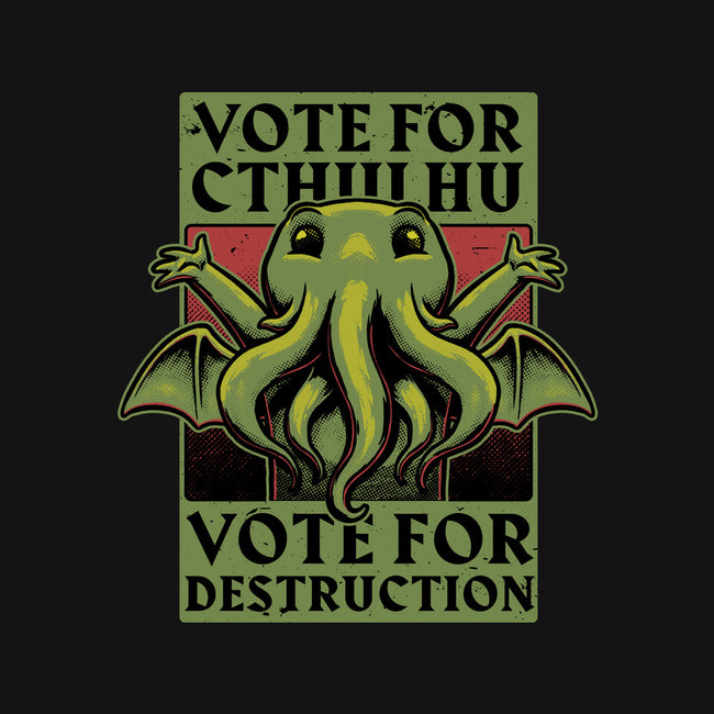 Vote Cthulhu Destruction-Unisex-Basic-Tank-Studio Mootant