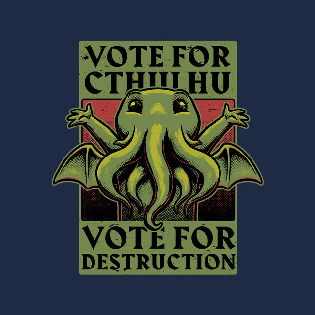 Vote Cthulhu Destruction-None-Removable Cover w Insert-Throw Pillow-Studio Mootant