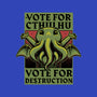 Vote Cthulhu Destruction-None-Stretched-Canvas-Studio Mootant