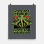 Vote Cthulhu Destruction-None-Matte-Poster-Studio Mootant