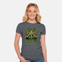 Vote Cthulhu Destruction-Womens-Fitted-Tee-Studio Mootant
