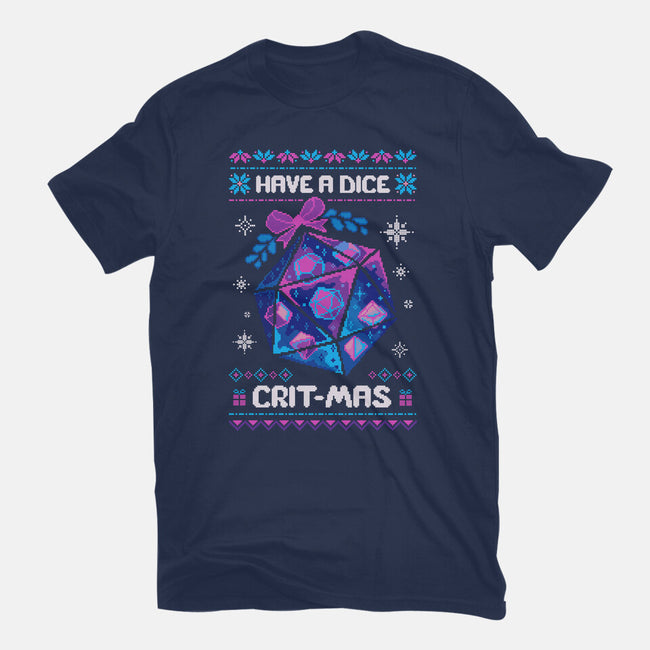 Have A Dice Crit-mas-Unisex-Basic-Tee-ricolaa