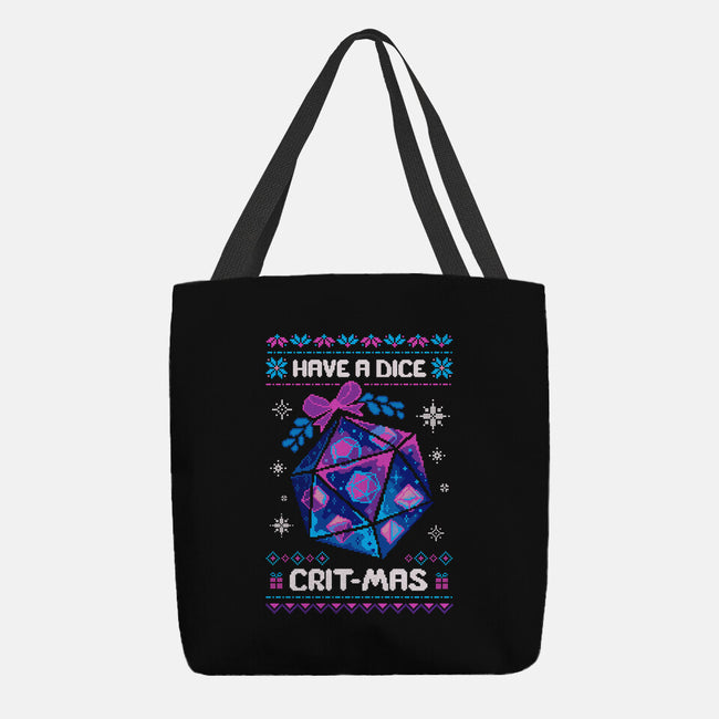 Have A Dice Crit-mas-None-Basic Tote-Bag-ricolaa