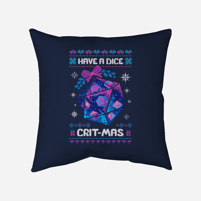 Have A Dice Crit-mas-None-Removable Cover w Insert-Throw Pillow-ricolaa