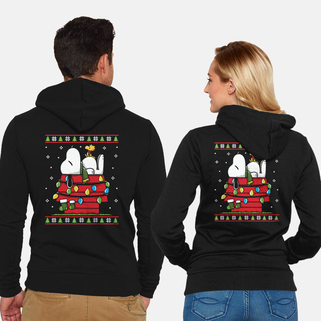 Waiting For Christmas-Unisex-Zip-Up-Sweatshirt-Vallina84