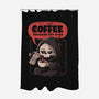 Coffee Because Life-None-Polyester-Shower Curtain-eduely