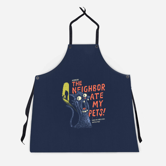 The Neighbor Ate My Pets-Unisex-Kitchen-Apron-Wenceslao A Romero