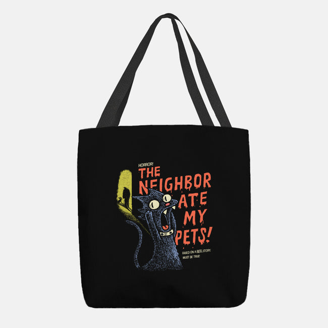 The Neighbor Ate My Pets-None-Basic Tote-Bag-Wenceslao A Romero