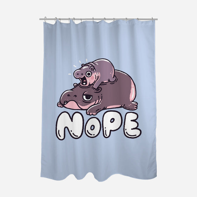 No Moo-None-Polyester-Shower Curtain-Wenceslao A Romero