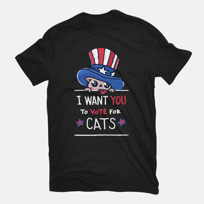 You Should Vote For Cats-Unisex-Basic-Tee-Wenceslao A Romero