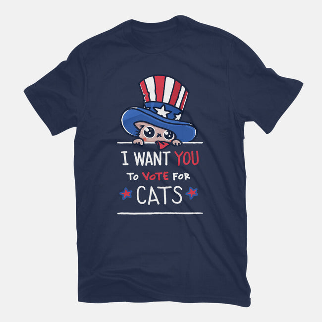 You Should Vote For Cats-Mens-Heavyweight-Tee-Wenceslao A Romero