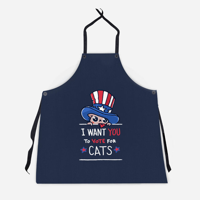 You Should Vote For Cats-Unisex-Kitchen-Apron-Wenceslao A Romero