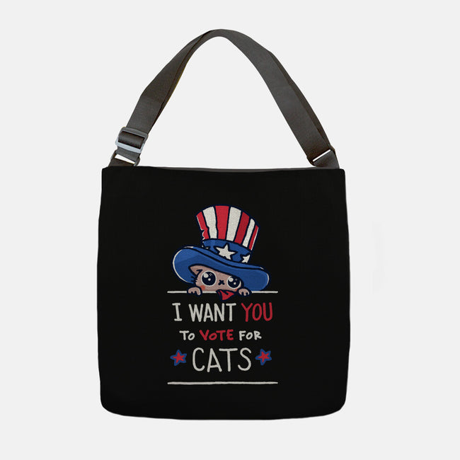 You Should Vote For Cats-None-Adjustable Tote-Bag-Wenceslao A Romero