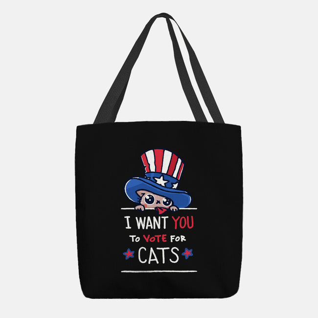 You Should Vote For Cats-None-Basic Tote-Bag-Wenceslao A Romero