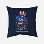 You Should Vote For Cats-None-Removable Cover w Insert-Throw Pillow-Wenceslao A Romero