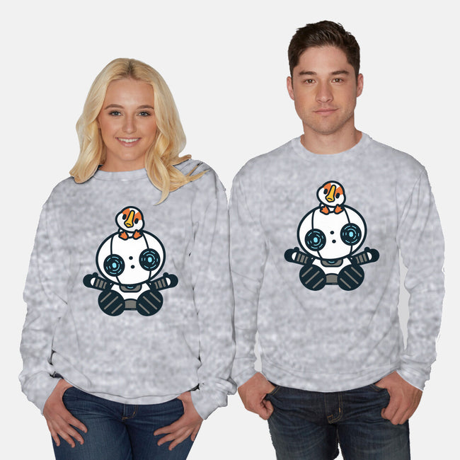 Hello Gosling-Unisex-Crew Neck-Sweatshirt-Wenceslao A Romero
