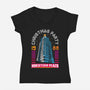 Nakatomi Party 88-Womens-V-Neck-Tee-rocketman_art