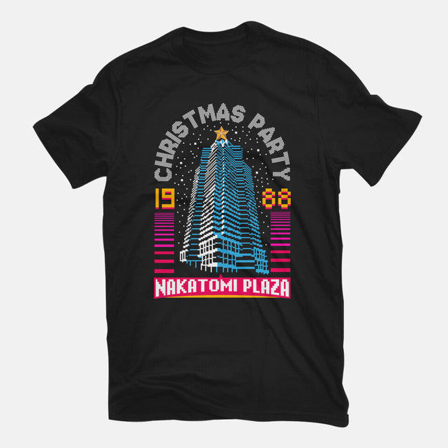 Nakatomi Party 88-Mens-Basic-Tee-rocketman_art