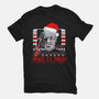 Make It Snow Christmas-Womens-Fitted-Tee-rocketman_art