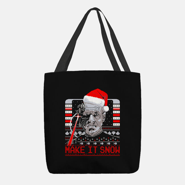 Make It Snow Christmas-None-Basic Tote-Bag-rocketman_art