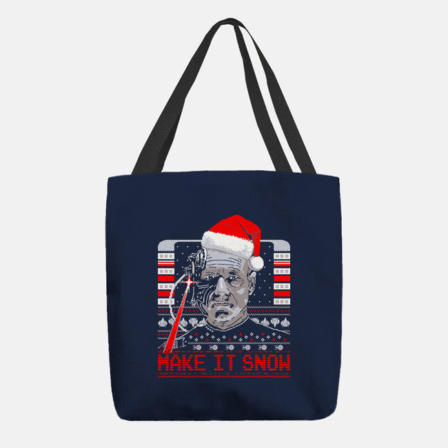 Make It Snow Christmas-None-Basic Tote-Bag-rocketman_art