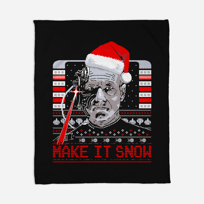 Make It Snow Christmas-None-Fleece-Blanket-rocketman_art