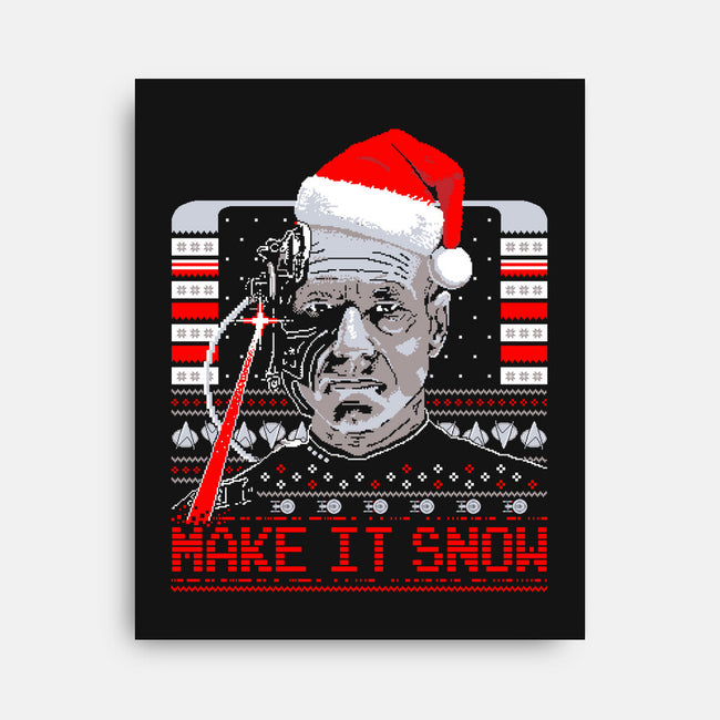 Make It Snow Christmas-None-Stretched-Canvas-rocketman_art