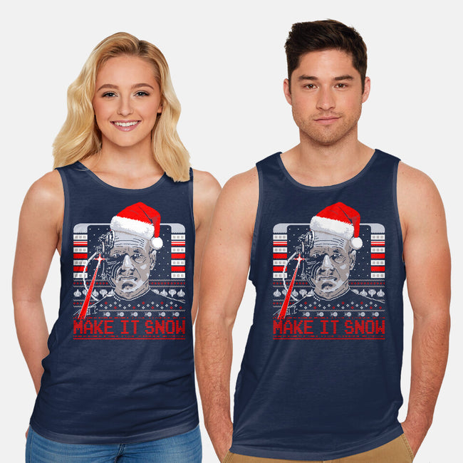 Make It Snow Christmas-Unisex-Basic-Tank-rocketman_art