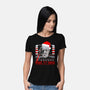 Make It Snow Christmas-Womens-Basic-Tee-rocketman_art