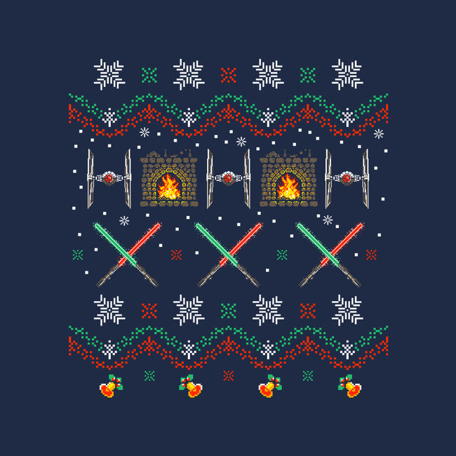 Tie Fighters Christmas-Baby-Basic-Tee-rocketman_art